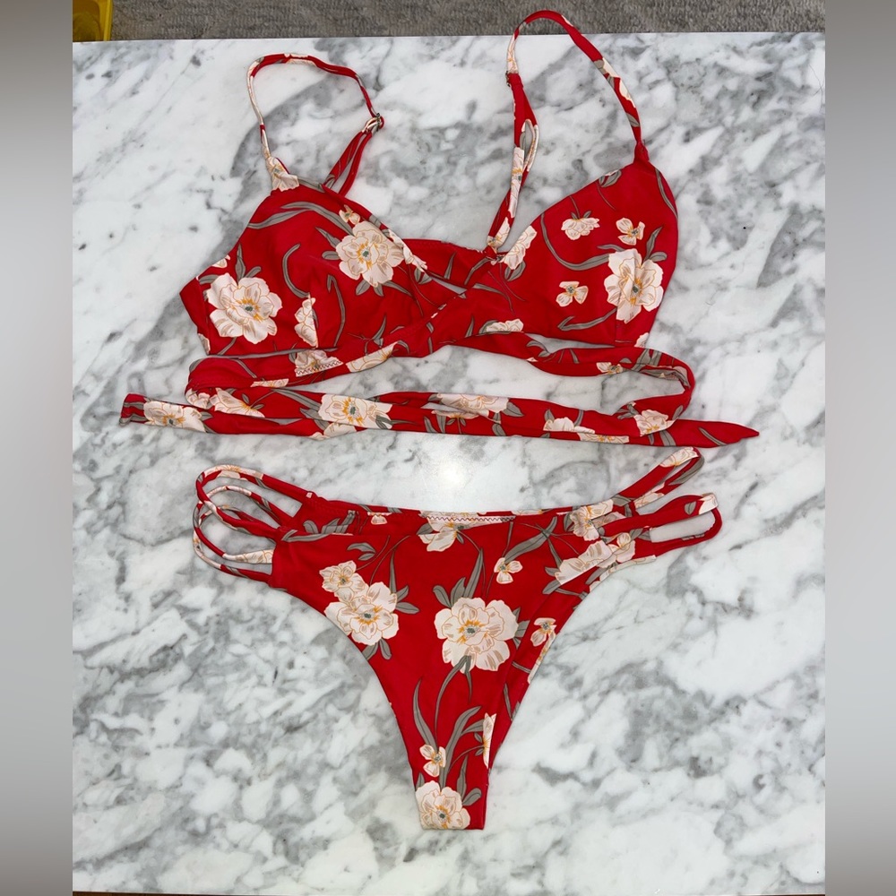 Show Me Your Mumu Ryder Wrap Bikini Top & Cheeky Bottoms